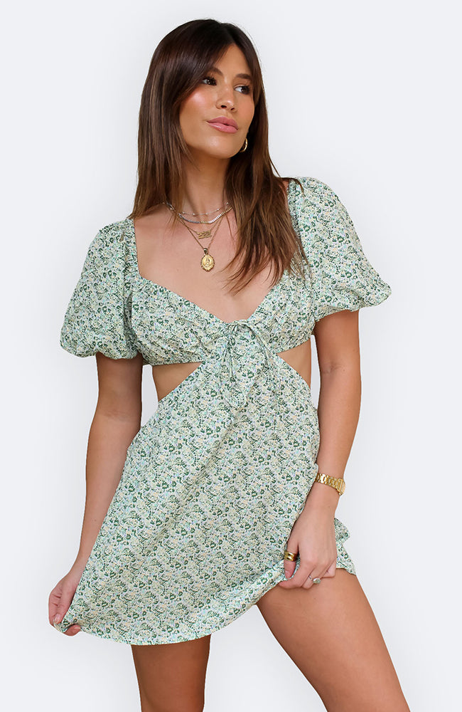 Everlee Mini Dress Green / M Everlee Mini Dress Green / M