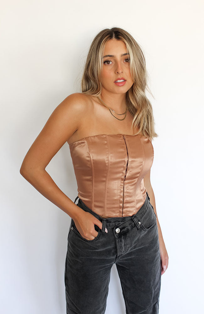 Keeping Secrets Corset Top – DUSTED ROSE